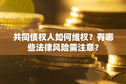 济南共同债权人如何维权？有哪些法律风险需注意？