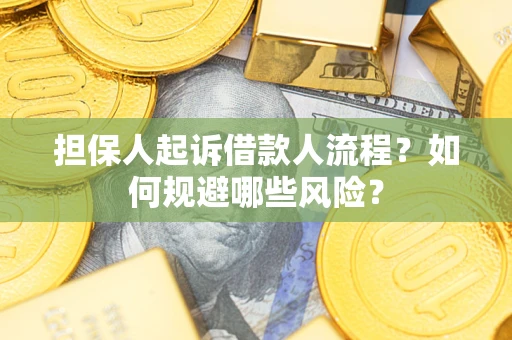 济南担保人起诉借款人流程？如何规避哪些风险？