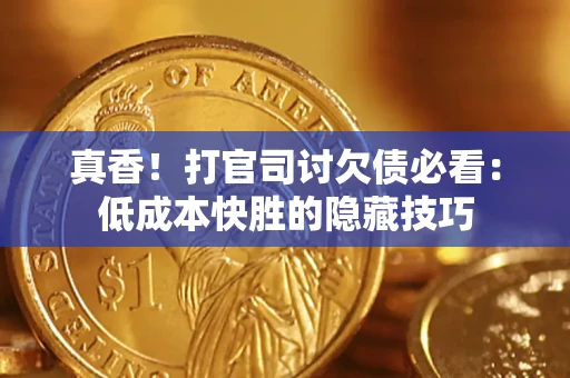 济南真香！打官司讨欠债必看：低成本快胜的隐藏技巧